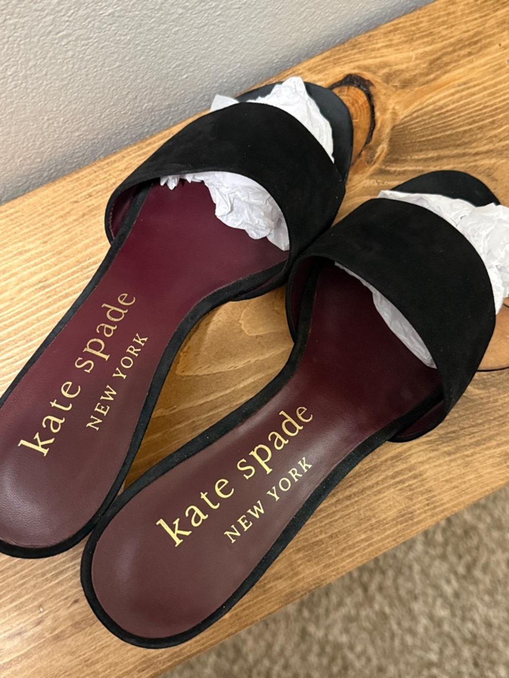 Kate Spade ♠️ Statement Suede Snow Globe Novelty Polished Slide Sandals; 8.5 - Picture 14 of 16